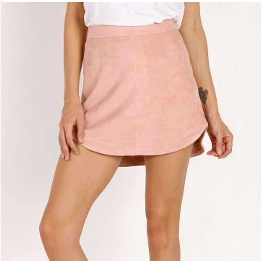 BB Dakota Annette Suede Skirt